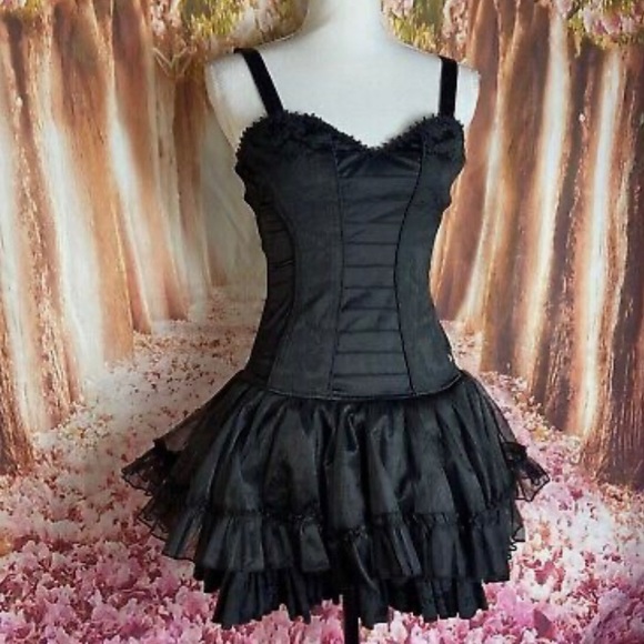 Tripp Nyc Brocade tutu Goth Ballerina Dress - Picture 5 of 16